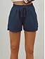 cheap Women&#039;s Pants-Women&#039;s Shorts Split Sweatpants Slacks Short Pants Micro-elastic Casual Daily Solid Color High Waist Soft Sports Blue Black Grey Dark Gray S M L XL