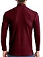cheap Men&#039;s Casual T-shirts-Men&#039;s Turtleneck shirt Long Sleeve Shirt Plain Rolled collar Formal Date Long Sleeve Knitted Clothing Apparel Stylish Vintage Style Soft Essential