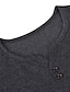 cheap Men&#039;s Casual T-shirts-Men&#039;s T-Shirt Solid Color Button-Down Long Sleeve Casual Tops Simple Basic Formal Fashion