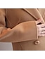 cheap Women&#039;s Coats &amp; Trench Coats-Women&#039;s Overcoat Long Coat Duble Breasted Lapel Winter Coat Warm Windproof Trench Coat Slim Fit Elegant Casual Jacket Long Sleeve Outerwear