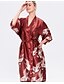 cheap Women&#039;s Sleep &amp; Lounge-Women&#039;s Pajamas Robes Gown Bathrobes Nighty Simple Comfort Kimono Robes Animal Crane Satin Party Home Wedding Party V Wire Gift Long Sleeve Spring Fall Belt Included Black Gray