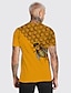 levne zvíře a mupeti-Pánské Unisex Košile Tričko Trička Včela Grafické tisky Tričkový A B C D E 3D tisk Denní Dovolená Krátký rukáv Tisk Oblečení Designové Na běžné nošení Velký a vysoký