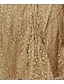 Χαμηλού Κόστους Πάρτι Φορέματα-Γυναικεία Φόρεμα σε γραμμή Α Μίνι φόρεμα Χρυσό Μακρυμάνικο Συμπαγές Χρώμα Πούλιες Δίχτυ Κουρελού Φθινόπωρο Άνοιξη Βαθύ V Ρομαντικό Σέξι Πάρτι Φανάρι μανίκι 2021 Τ M L XL / Φόρεμα για πάρτυ
