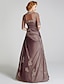 cheap Mother of the Bride Dresses-A-Line Mother of the Bride Dress Wrap Included Strapless Floor Length Taffeta Beaded Lace Half Sleeve with Beading Appliques Side Draping 2022