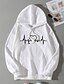 cheap Women&#039;s Hoodies &amp; Sweatshirts-Women&#039;s Hoodie Pullover Basic Casual White Black Blue Graphic Daily Hooded Cotton S M L XL XXL
