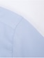 halpa Miesten mekkopaidat-Miesten Pukupaita Button Up paita Kauluspaita Vaalea vaaleanpunainen Valkoinen Keltainen Pitkähihainen Tavallinen Nelikulmainen kaula-aukko Kaikki vuodenajat Häät Työ Vaatetus Painettu