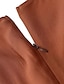 Χαμηλού Κόστους απλά φορέματα-Γυναικεία Φόρεμα ριχτό από τη μέση και κάτω Μακρύ Φόρεμα Μάξι Φόρεμα Σκούρο πράσινο Καφέ Μαύρο Μακρυμάνικο Μονόχρωμες Σουρωτά Πλισέ Κουρελού Φθινόπωρο Άνοιξη Λαιμόκοψη V Μπόχο Καθημερινό / Καλοκαίρι