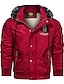 cheap Men&#039;s Jackets &amp; Coats-Men&#039;s Jacket Regular Quilted Coat Black Red Navy Blue Sporty Daily Winter Zipper Turndown Regular Fit M L XL XXL 3XL 4XL / Windproof / Solid Color / Long Sleeve