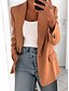 cheap Blazers-Women&#039;s Blazer Classic Style Solid Color Business Long Sleeve Coat Wedding Party Fall Spring Regular Jacket Pink / Oversized