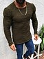 cheap Men&#039;s Pullover Sweater-Men&#039;s Sweater Pullover Knit Knitted Solid Color Crew Neck Stylish Vintage Style Daily Fall Winter White Black S M L / Long Sleeve