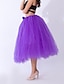 cheap Plain Skirts-Women&#039;s Skirt Tutu Midi Skirts Layered Tulle Solid Colored Performance Party Summer Organza Basic Black White Red Purple