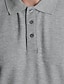 cheap Men&#039;s Clothing-Men&#039;s Golf Shirt Plain Turndown Daily Wear Short Sleeve Tops 70% Cotton 30% Polyester Classic &amp; Timeless White Black Gray / Machine wash / Medium / Micro-elastic