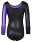 economico Abbigliamento da Allenamento di Pattinaggio Artistico-Body ginnici Per donna Da ragazza Body Elastene Elevata elasticità Traspirante Fatto a mano Scintillante Manica lunga Addestramento Competizione Danza Ginnastica ritmica Ginnastica artistica Blu