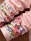 cheap Girls&#039; Clothing Sets-Kids Girls&#039; Clothing Set Long Sleeve 2 Pieces Green Pink Red Ruched Print Print Casual Daily Cotton Regular Basic Cute 2-8 Years Maxi / Winter