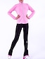 cheap Figure Skating-Figure Skating Jacket with Pants Girls&#039; Ice Skating Jacket Pants / Trousers Pink Green Fleece Spandex High Elasticity Training Practise Competition Skating Wear Thermal Warm Handmade Crystal