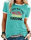 cheap Women&#039;s T-shirts-Women&#039;s T shirt Tee Designer Summer Short Sleeve Letter Hot Stamping Round Neck Daily Holiday Print Clothing Clothes Designer Basic Green Blue Gray