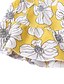 cheap Family Matching Outfits-Dresses Mommy and Me Floral Print Yellow Knee-length Sleeveless 3D Print Strap Dress Sweet Matching Outfits