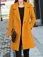 cheap Coats &amp; Trench Coats-Women&#039;s Coat Fall Winter Casual Daily Valentine&#039;s Day Long Coat V Neck Warm Regular Fit Casual Jacket Long Sleeve Quilted Solid Color Blue Black Red
