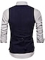 cheap Gilets-Men&#039;s Vest Gilet Daily Going out Spring Short Coat Single Breasted V Neck Regular Fit Breathable Business Casual Jacket Sleeveless Plain Pocket Khaki Black Navy Blue