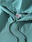 Недорогие Базовые плечевые изделия для женщин-Женский пуловер с капюшоном, однотонный передний карман, повседневные базовые толстовки без печати, толстовки
