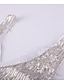 olcso Flitteres ruhák-női flitter ruha rojt ruha parti ruha csillogó ruha mini ruha ezüst ujjatlan tavaszi v nyak stílusos esküvői vendég