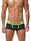 cheap Men&#039;s Boxers Underwear-Men&#039;s 1 PC Boxers Underwear Briefs Print Nylon Spandex Washable Comfortable Quotes &amp; Sayings Low Rise Black Yellow