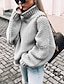 cheap Sweaters-Women&#039;s Pullover Sweater Jumper Turtleneck Chunky Crochet Knit Acrylic Knitted Fall Winter Daily Going out Basic Casual Long Sleeve Solid Color Light Blue Black White S M L