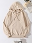 cheap Basic Women&#039;s Tops-Women&#039;s Pullover Hoodie Sweatshirt Plain Front Pocket Daily non-printing Basic Hoodies Sweatshirts