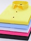 preiswerte Businesshemden für Herren-Herren Oberhemd Knopfhemd Kragenhemd Hellrosa Weiß Gelb Langarm Glatt Quadratischer Ausschnitt Ganzjährig Hochzeit Arbeit Bekleidung Bedruckt