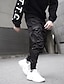 cheap Men&#039;s Pants &amp; Shorts-Men&#039;s Streetwear Ribbon Elastic Drawstring Design Jogger Cargo Pants Pants Sports &amp; Outdoor Street Cotton Solid Color Black S M L XL XXL