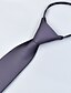 abordables Accessoires pour Homme-Cravate Homme Travail Couleur Pleine Noir Vin Bleu Roi 2023