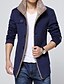 cheap Men&#039;s Jackets &amp; Coats-Men&#039;s Jacket Daily Winter Regular Coat Shirt Collar Slim Basic Jacket Long Sleeve Solid Colored Black Navy Blue Khaki / Faux Fur