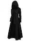 cheap Plain Sweatshirt &amp; Hoodie Dresses-Women‘s Plus Size Curve Hoodie Dress Solid Color Hooded Long Sleeve Winter Fall Stylish Casual Maxi long Dress Daily Holiday Dress