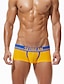 cheap Men&#039;s Boxers Underwear-Men&#039;s 1 PC Boxers Underwear Briefs Print Nylon Spandex Washable Comfortable Quotes &amp; Sayings Low Rise Black Yellow