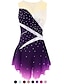 cheap Figure Skating-Figure Skating Dress Women&#039;s Girls&#039; Ice Skating Dress Outfits Light Purple Yan pink Violet Spandex Micro-elastic Training Skating Wear Handmade Classic Crystal / Rhinestone Sleeveless Ice Skating