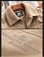 cheap Men&#039;s Downs &amp; Parkas-Men&#039;s Sherpa jacket Jacket Winter Long Solid Color Sporty Casual Outdoor Street Daily Army Green Khaki Navy Blue