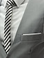 povoljno Gilets-Muškarci Odijelo prsluk Žilet Poslovni / Svečano / Vjenčanje Formalan Rad Moda Ležerno za svaki dan Nježno Jednobojni Tanak Pamuk / Poliester Muška Odijelo Lila-roza / Sive boje / Obala - V izrez