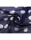 economico Maxi abiti stampati-abito casual da donna abito da altalena abito lungo maxi abito verde blu navy manica a 3/4 a pois più alto basso autunno autunno scollo a V caldo 2023 m l xl xxl 3xl