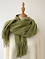 cheap Women&#039;s Shawls &amp; Wraps-Women&#039;s Women&#039;s Shawls &amp; Wraps Party Black Scarf Pure Color / Basic / Green / Khaki / Fall / Winter