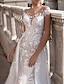 cheap Wedding Dresses-Engagement Formal Fall Wedding Dresses A-Line Off Shoulder Cap Sleeve Court Train Lace Bridal Gowns With Appliques 2023 Summer Wedding Party, Women‘s Clothing