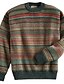 cheap Men&#039;s Sweaters &amp; Cardigans-Men&#039;s Pullover Knitted Color Block Stylish Casual Long Sleeve Regular Fit Sweater Cardigans Crew Neck Fall Winter Army Green