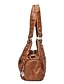 cheap Men&#039;s Bags-Women&#039;s Shoulder Bag Tote Top Handle Bag PU Leather Outdoor Daily Rivet Zipper Solid Color Plain Vintage Black Red Brown