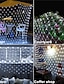 tanie Podłączane do prądu-Lampki LED siatkowe IP65 6Mx4M 3Mx2M Elastyczne Lampki Wróżkowe Siatka 880Led 200Led do Dekoracji Ogrodu Kolorowe EU US UK Wtyczka AC110V 220V 230V