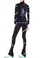 cheap Figure Skating-Figure Skating Jacket with Pants Women&#039;s Girls&#039; Ice Skating Pants / Trousers Top Purple Pink Green Glitter Fleece Spandex High Elasticity Training Competition Skating Wear Thermal Warm Handmade