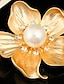 tanie Broszka-Damskie Broszki Klasyczny Kwiat Spersonalizowane Elegancki Broszka Biżuteria Złoty Na Ulica Randka