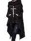 abordables Sweatshirt &amp; Sweats à capuche Femme-sweat à capuche pour femme ourlet irrégulier midi long pull à capuche décontracté pull ample survêtement noir