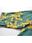 preiswerte Bedruckte Kleider-Women&#039;s Shift Dress Maxi long Dress Green Gray Red Half Sleeve Floral Layered Button Print Spring Summer Deep V Casual Vintage 2022 M L XL XXL 3XL