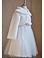 preiswerte Pelzschals-Weißer Mantel aus Kunstpelz für Kinder, Schals für Blumenmädchen, Überwurf für den Winter, süß, warm haltend, langärmliger Kunstpelz-Hochzeitsüberwurf mit Bommeln für die Hochzeit