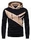 cheap Men&#039;s Plus Size Hoodies-Men&#039;s Plus Size Hoodie Big and Tall Color Block Hooded Long Sleeve Fall &amp; Winter Designer Sportswear Casual Big and Tall Casual Daily Tops