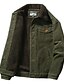 cheap Men&#039;s Jackets &amp; Coats-Men&#039;s Corduroy Jackets Coats Fleece Jacket Bomber Jacket Casual Jacket Daliy Outdoor Street Pocket Gary Khaki Army Green Coffee Winter Fall